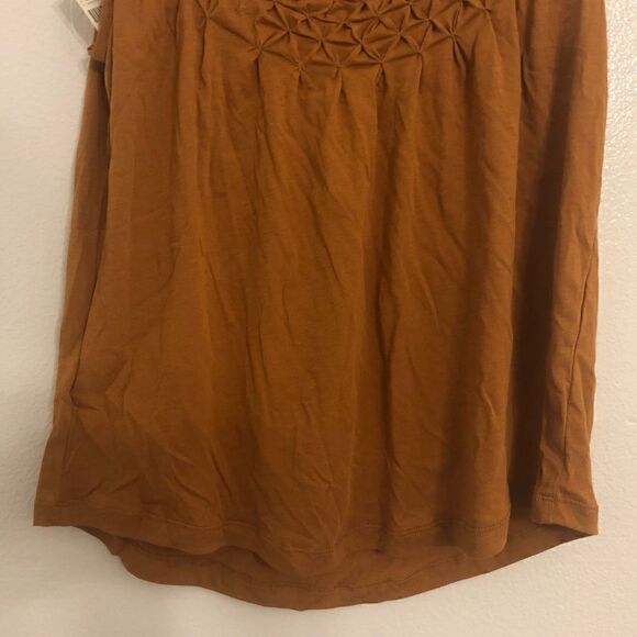 NWT ANTHROPOLOGIE Maeve Justin Smocked Top Blouse in Honey Size XS - Picture 6 of 15